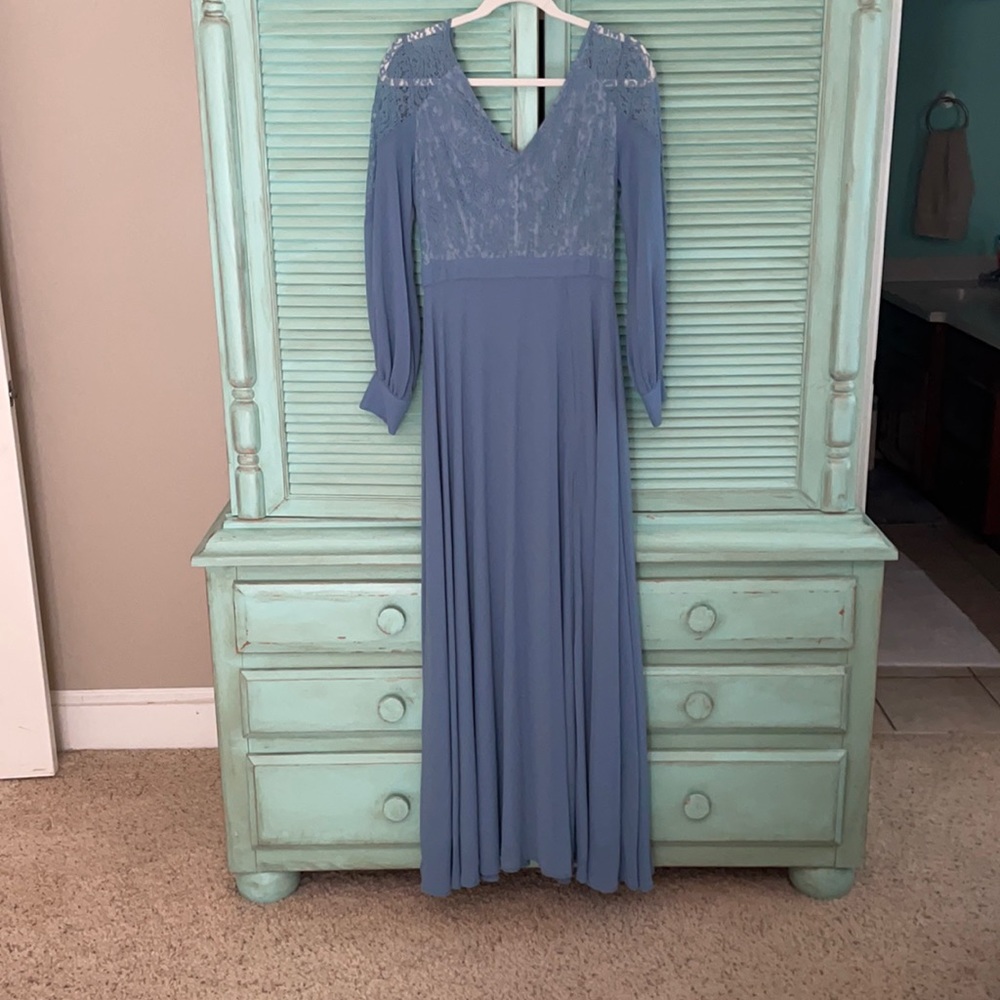 Lulu’s Dusty blue maxi dress